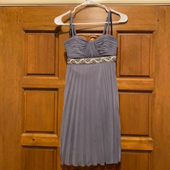 Cocktail length gray sundress - Picture 1 of 6